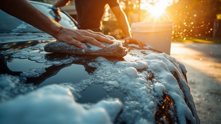 micro rayures: lavage auto pro à domicile sans traces